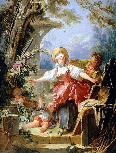 Jean-Honore Fragonard The Blind man bluff game